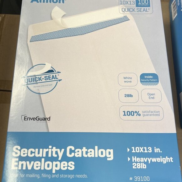 Aimoh #10 - 100 Counts 10 X 13 Self-Seal Security White Catalog Envelopes - 28Lb - Picture 6 of 6